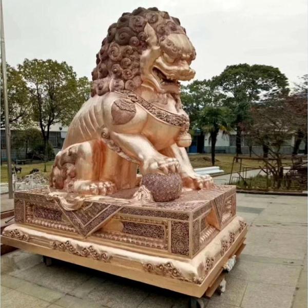 加工铜狮子 定制铜狮子 铜狮子摆件