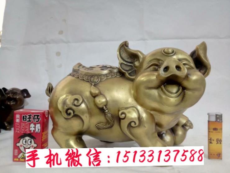 铜猪工艺品,福猪摆件,小猪摆件