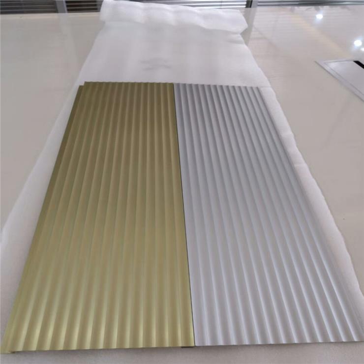 铝型材波浪板 商铺墙面装饰铝板 金属装饰材料