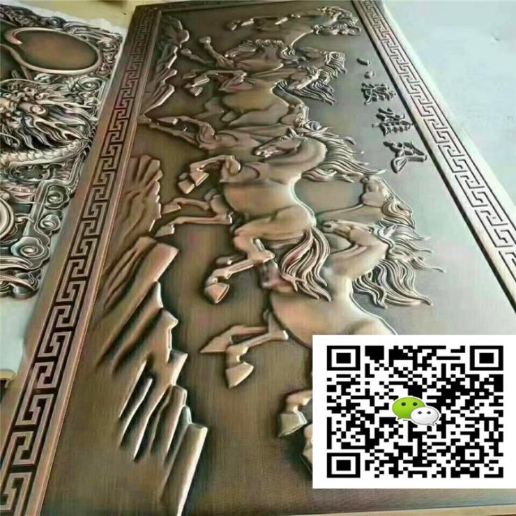 榆林木纹铝浮雕-定制厂家