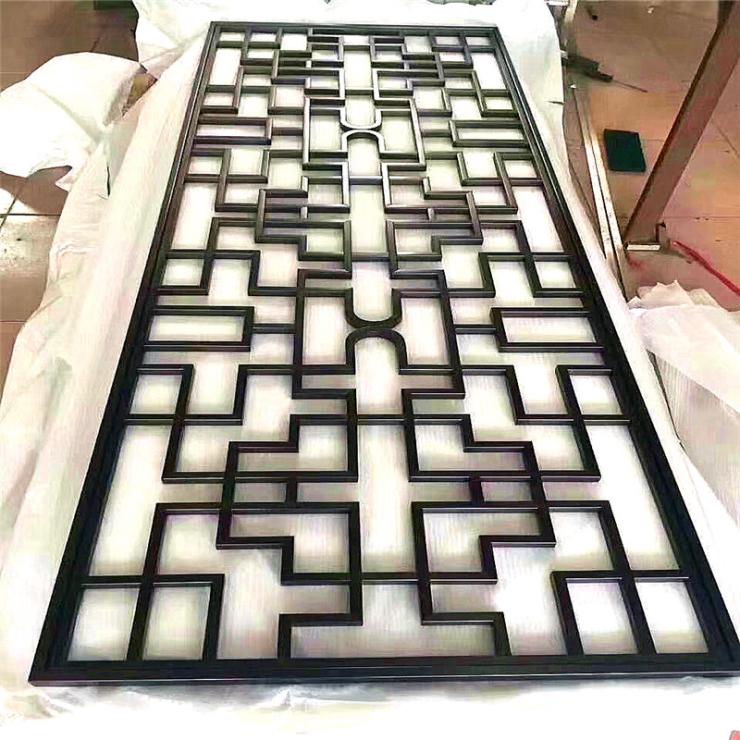 萬達中庭造型本溪浮雕鋁屏風安裝節點圖