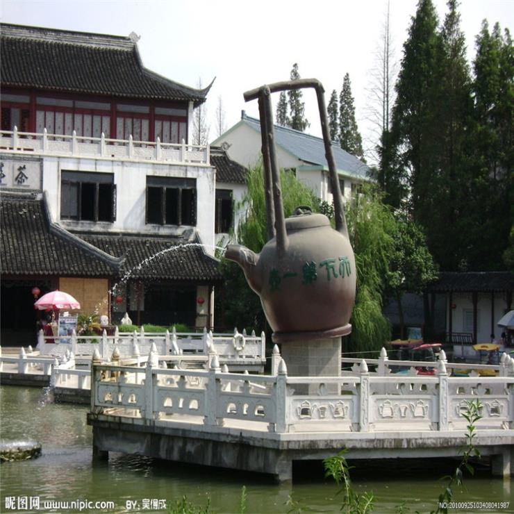 城市雕塑大茶壶摆件制作厂家 城市雕塑